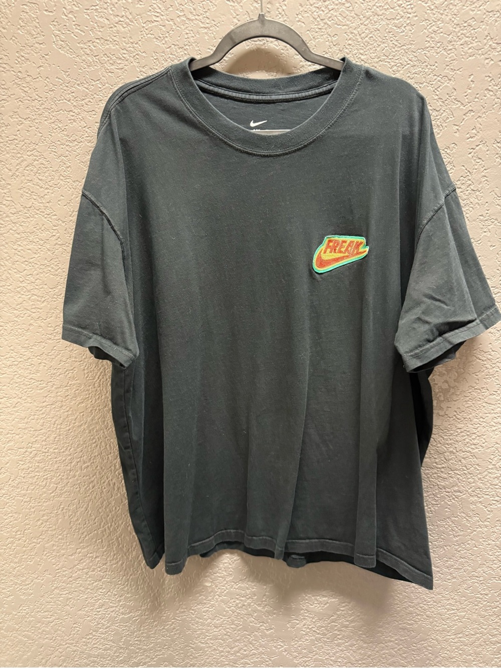 Nike Black Short-Sleeve 'Freak' Swoosh Graphic Tee